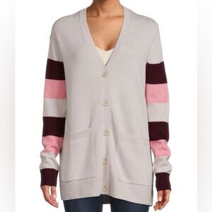 Chinti & Parker Verona Wool & Cashmere Blend Cardigan Small pre owned stripe